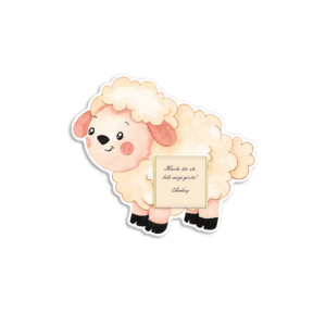 Zahvalnica sa čokoladicom farma ovčica