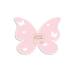 Zahvalnica sa čokoladicom leptir II