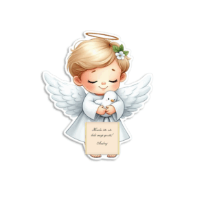 Zahvalnica sa čokoladicom anđeo - Slika 1