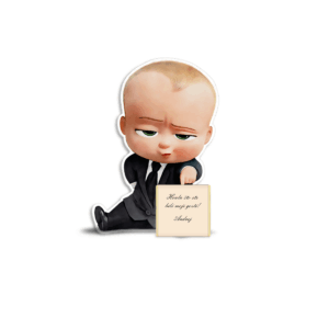 Zahvalnica sa čokoladicom Mali šef II - Slika 1