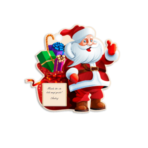 Zahvalnica sa čokoladicom deda mraz - Slika 1