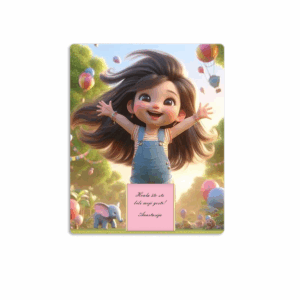 Zahvalnica sa čokoladicom devojčica