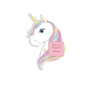 Zahvalnica sa čokoladicom jednorog III