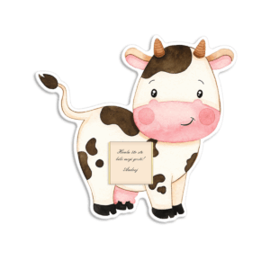 Zahvalnica sa čokoladicom farma kravica - Slika 1