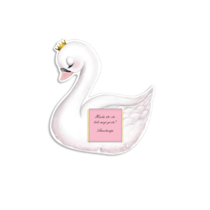 Zahvalnica sa čokoladicom labud - Slika 1