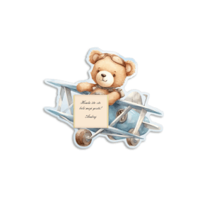 Zahvalnica sa čokoladicom meda u avionu