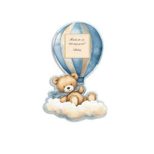 Zahvalnica sa čokoladicom meda na oblaku