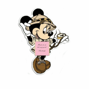 Zahvalnica sa čokoladicom mini maus safari III