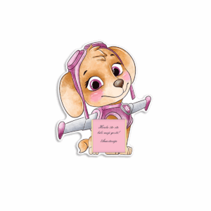 Zahvalnica sa čokoladicom Patrolne šape Sky - Slika 1