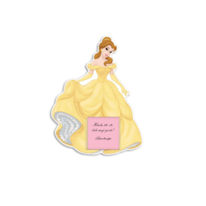 Zahvalnica sa čokoladicom princeza Bela