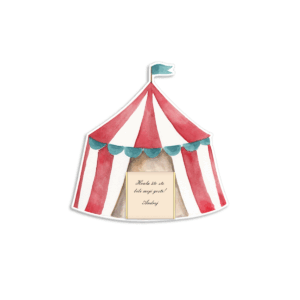 Zahvalnica sa čokoladicom šator - Slika 1