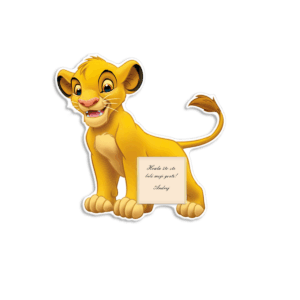 Zahvalnica sa čokoladicom Simba I