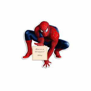 Zahvalnica sa čokoladicom spajdermen - Slika 1