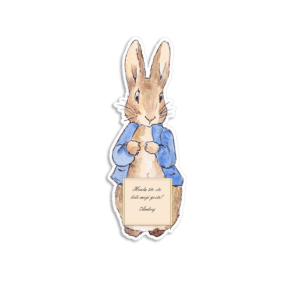 Zahvalnica sa čokoladicom zec Petar