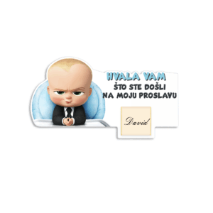 Zahvalnica sa čokoladicom Mali šef I