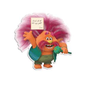 Zahvalnica sa čokoladicom Trolovi kralj Pepi