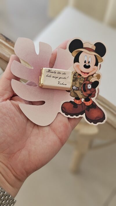 Zahvalnice za goste sa čokoladicom