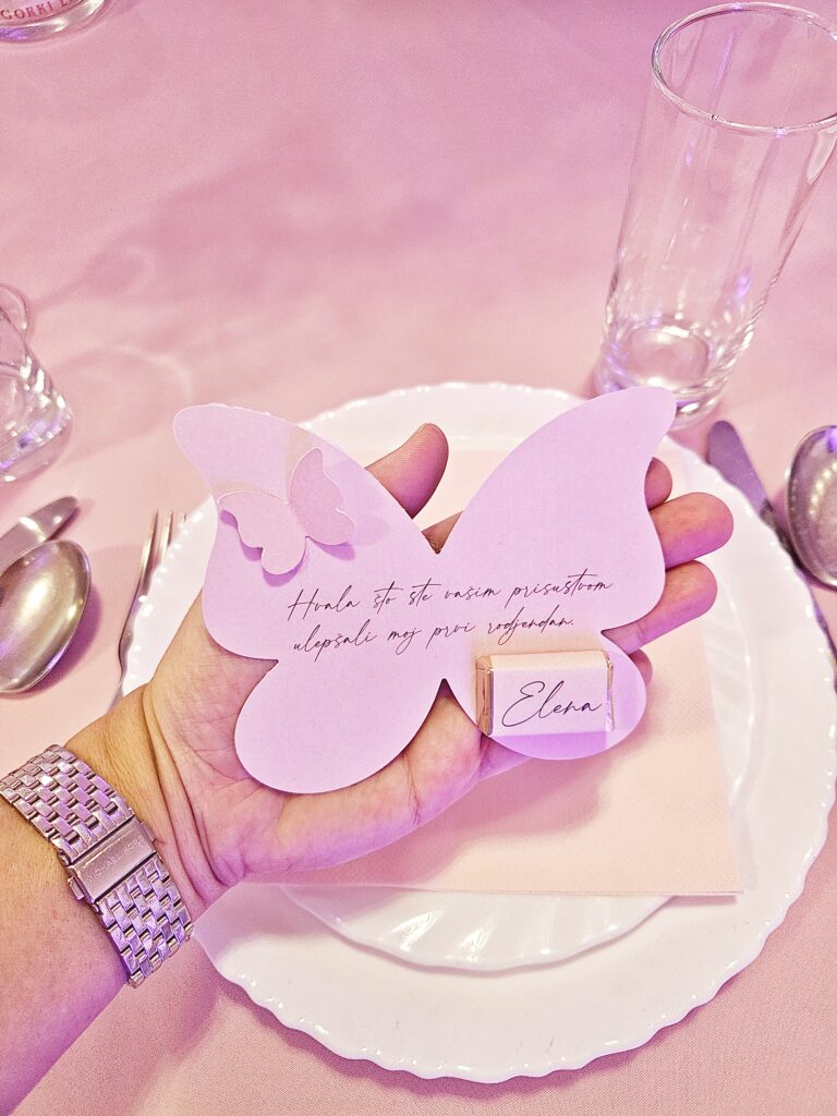 Zahvalnice za goste sa čokoladicom