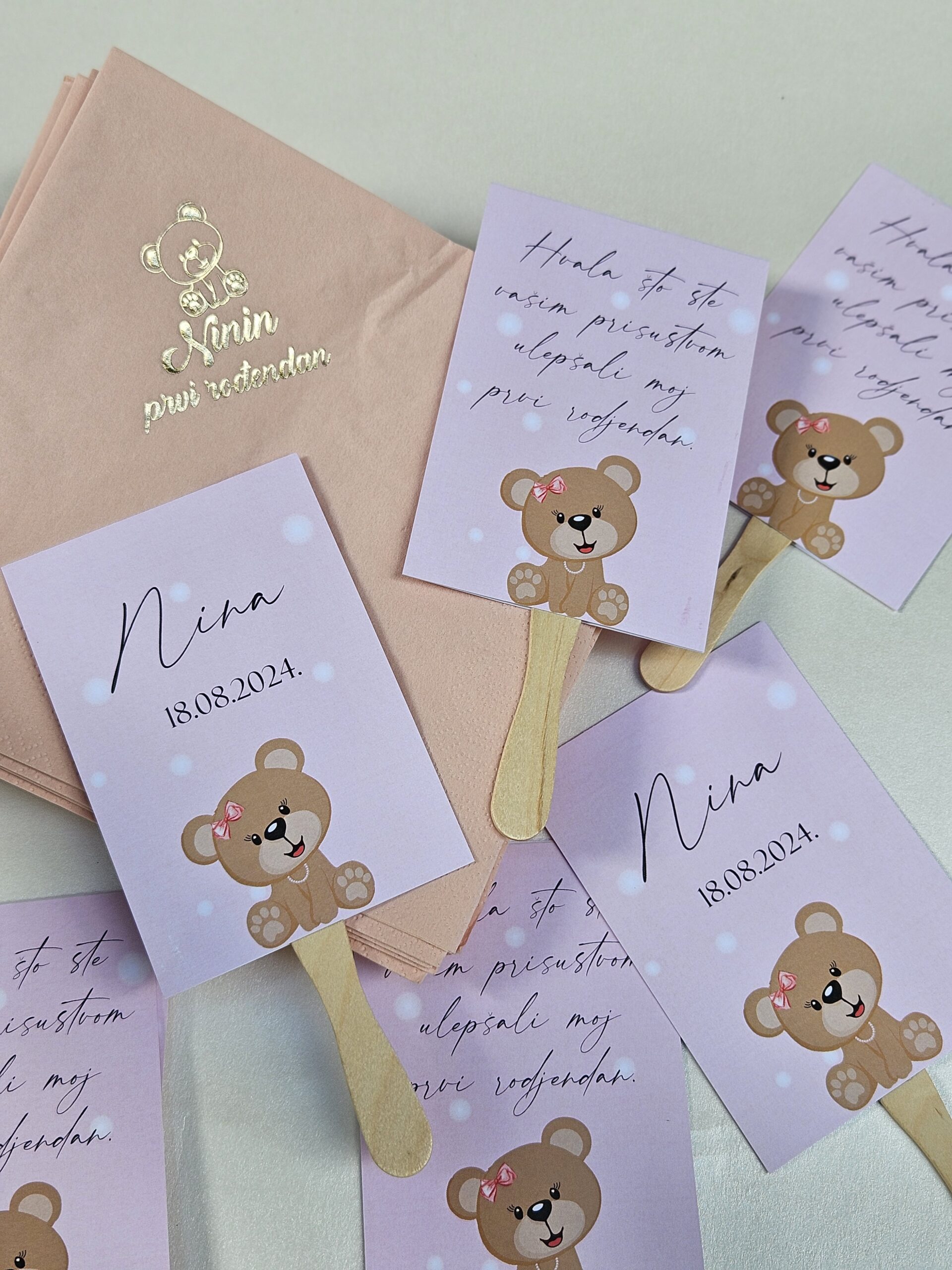 Zahvalnice za goste sa čokoladicom