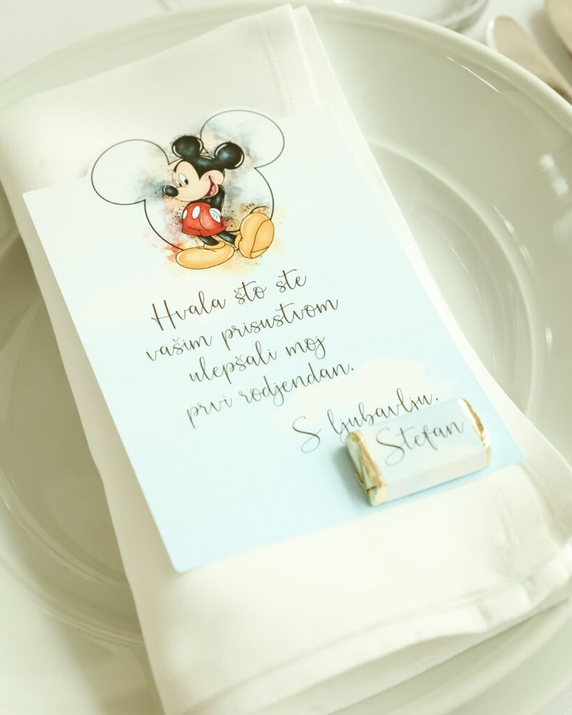 Zahvalnice za goste sa čokoladicom