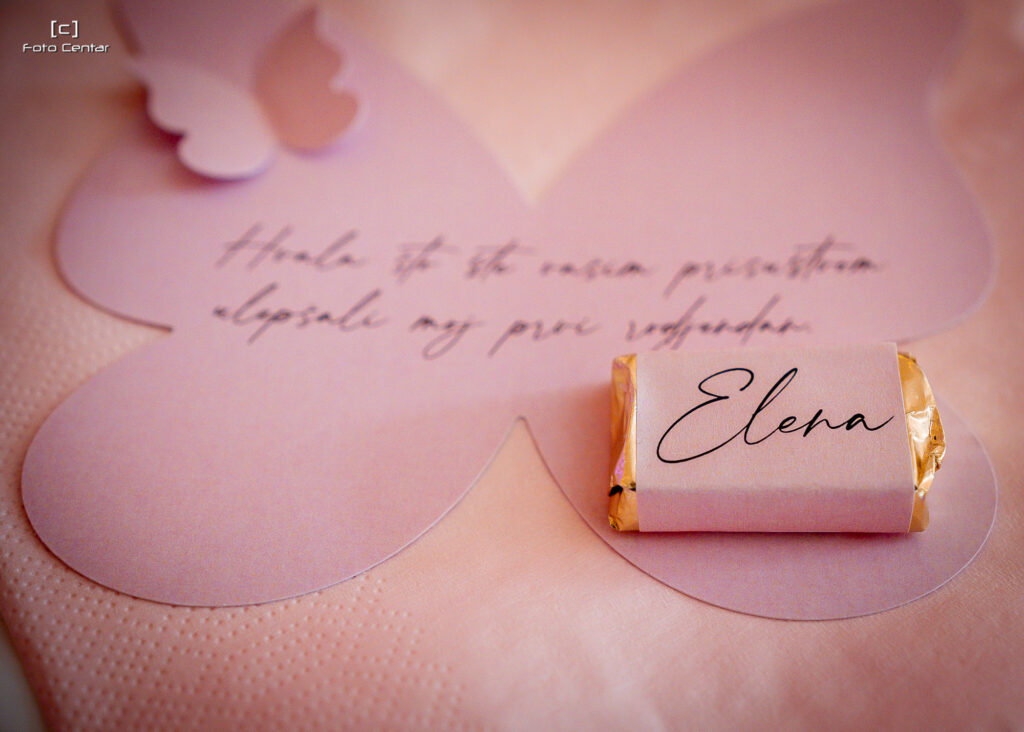 Zahvalnice za goste sa čokoladicom