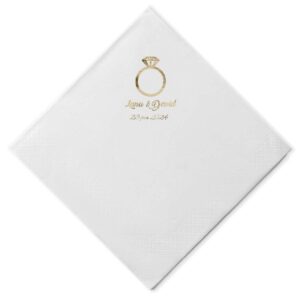 Štampane salvete prsten