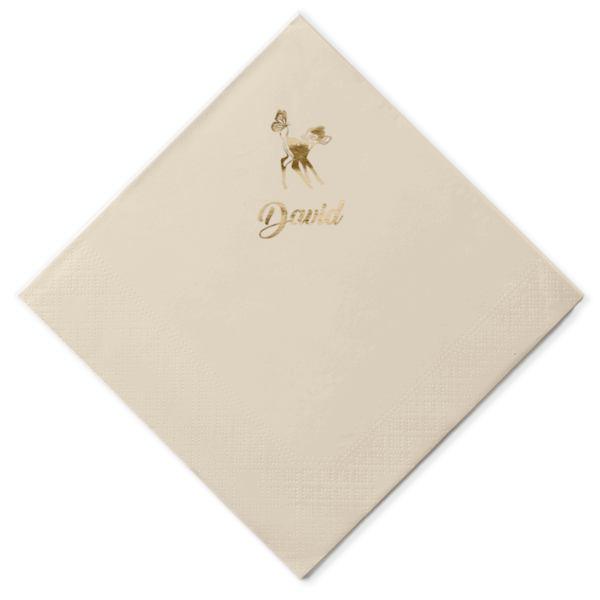 Salvete Bambi i leptir mockup