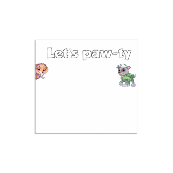 Podmetači paw patrol mockup