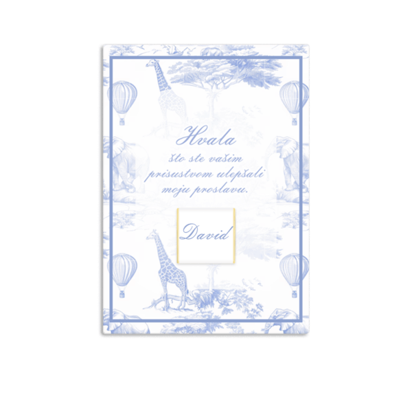 Zahvalnica dior plava