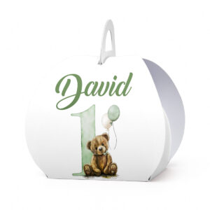 Kutijica za poklone ovalna prvi rođendan meda