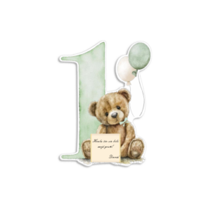 Zahvalnica sa čokoladicom prvi rođendan meda