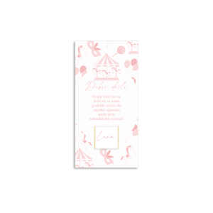 Zahvalnica sa čokoladicom karusel - Slika 1