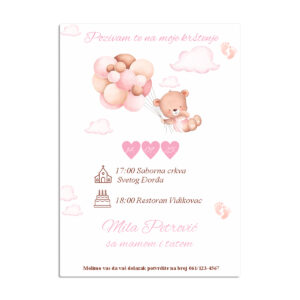 Pozivnica meda baloni II