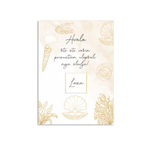 Zahvalnica sa čokoladicom školjka - Slika 1