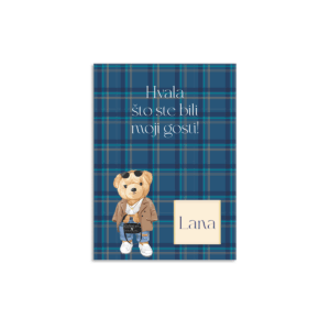 Zahvalnica sa čokoladicom fashion meda - Slika 1