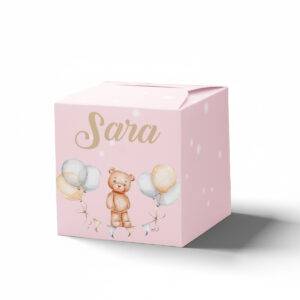 Kutija kockica meda sa balonima