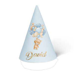 Kapica meda sa balonima plavi