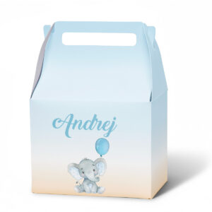 Kutija sa ručkom slonče sa balonom