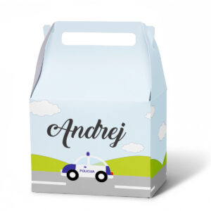 Kutija sa ručkom policija