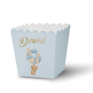 Korpice za kokice meda sa balonima plavi