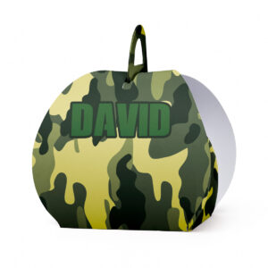 Kutijica za poklone ovalna maskirna