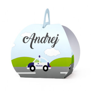 Kutijica za poklone ovalna policija