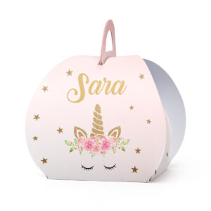 Kutijica za poklone ovalna  jednorog I