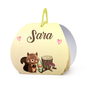 Kutijica za poklone ovalna šumske životinje