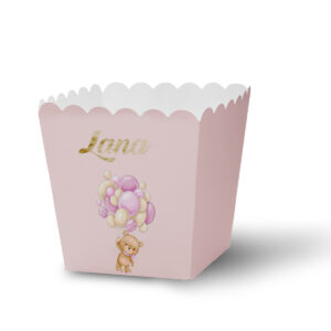 Korpice za kokice meda sa balonima rozi