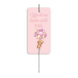 Prskalica meda sa balonima rozi