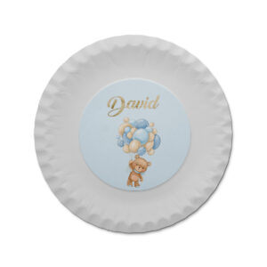 Tanjirić meda sa balonima plavi