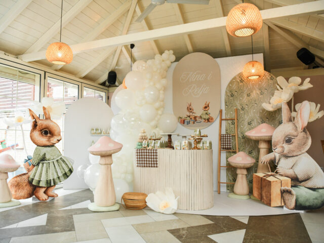 Dekoracija za Rođendan - Veverice