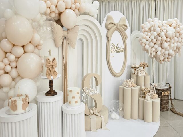 Dekoracija za Rođendan - Plavi svet balona i Meda