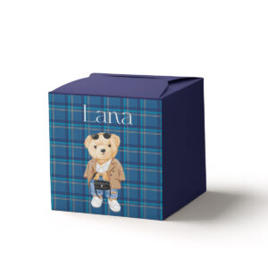 Kutija kockica fashion meda plavi